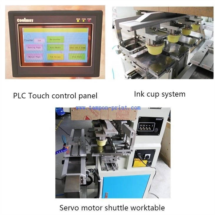 Pneumatic Lego Ink Cups Pad Printing Machine